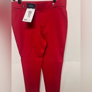 RAFAELLA COMFORT SLACKS. SIZE 14   CHILI PEPPER RED.  NWT